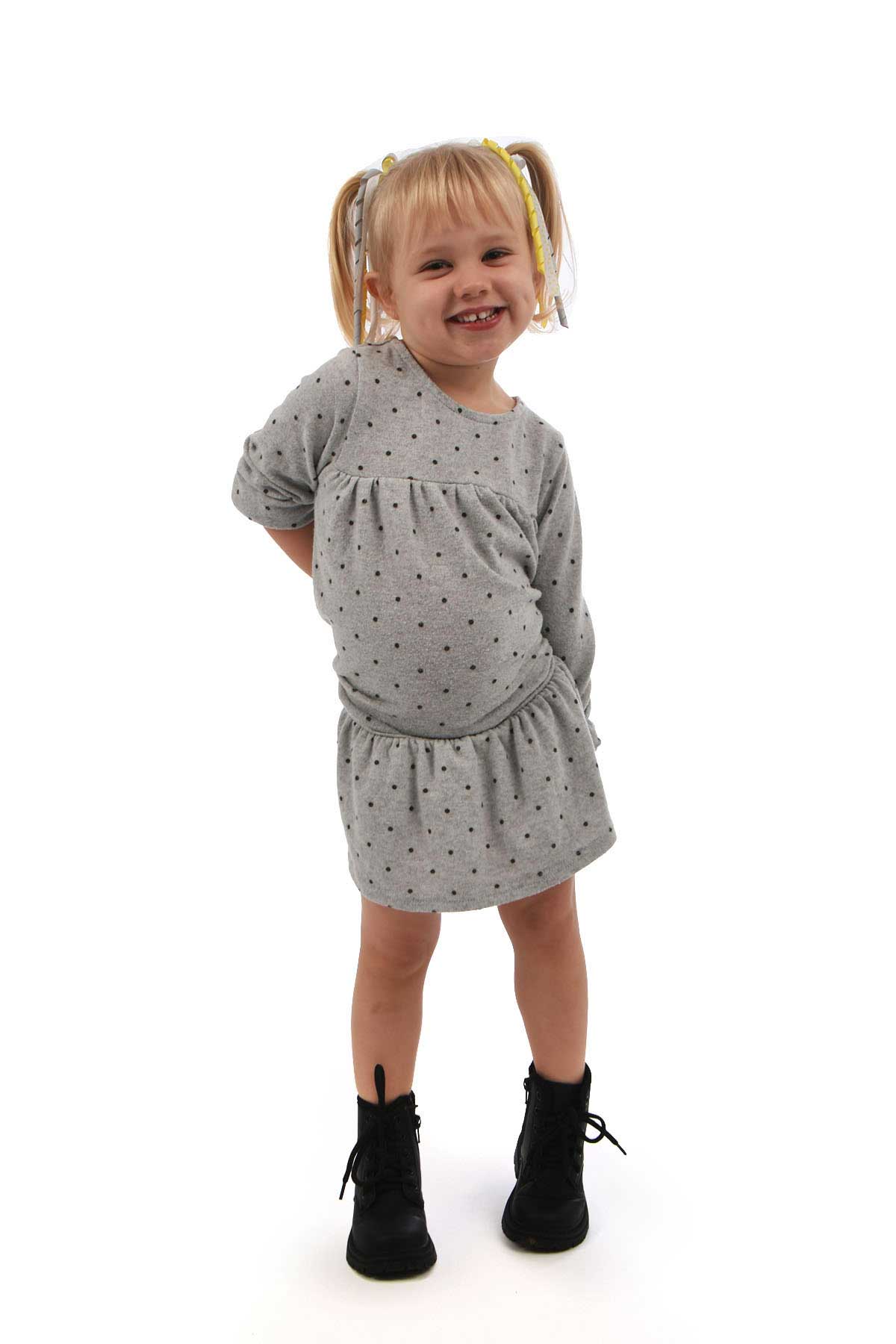 4 year old natural sassy pose white background